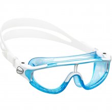 Очки детские для плаванья CRESSI BALOO силикон белый, оправа голубая